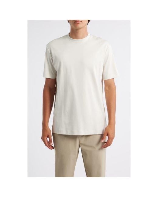 Aurélien White Aur1 Solid Cotton T-Shirt for men