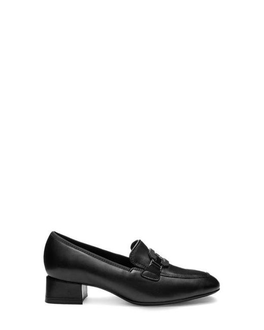 Ara Black Giza Loafer Pump