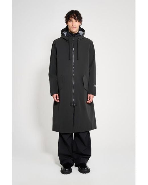 Stutterheim Black Martins Parka for men