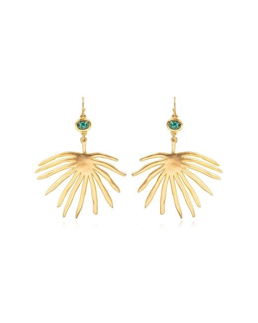 Sequin Metallic Marina Drop Earrings