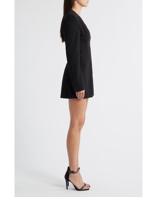 Black Halo Kenna Long Sleeve Minidress in Black | Lyst Black Halo Kenna Long Sleeve Minidress in Black | Lyst