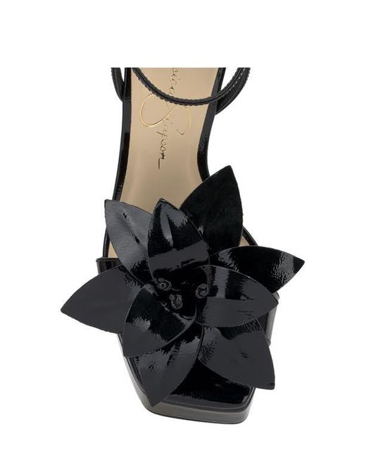 Jessica Simpson Black Camise Ankle Strap Platform Sandal