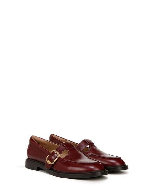 Sam Edelman Red Elaina T-Strap Flat
