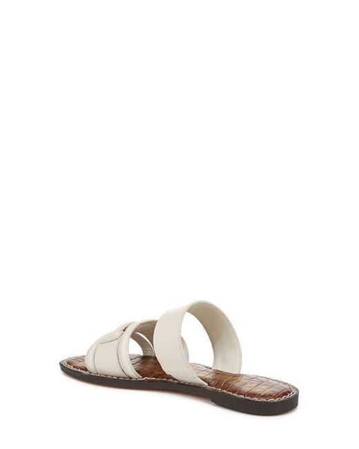 Sam Edelman White Gabi Two-Strap Slide Sandal