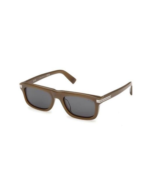 Zegna Multicolor 55Mm Rectangular Sunglasses for men