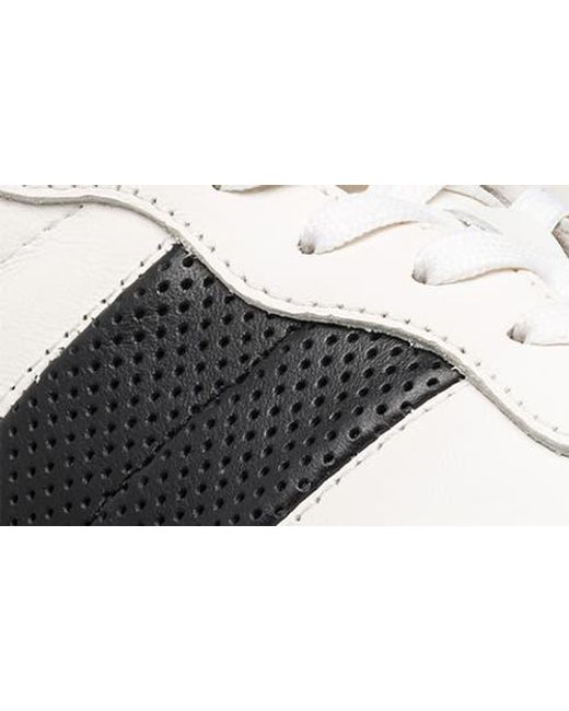 CLAE White Davis Perforated Low Top Sneaker for men