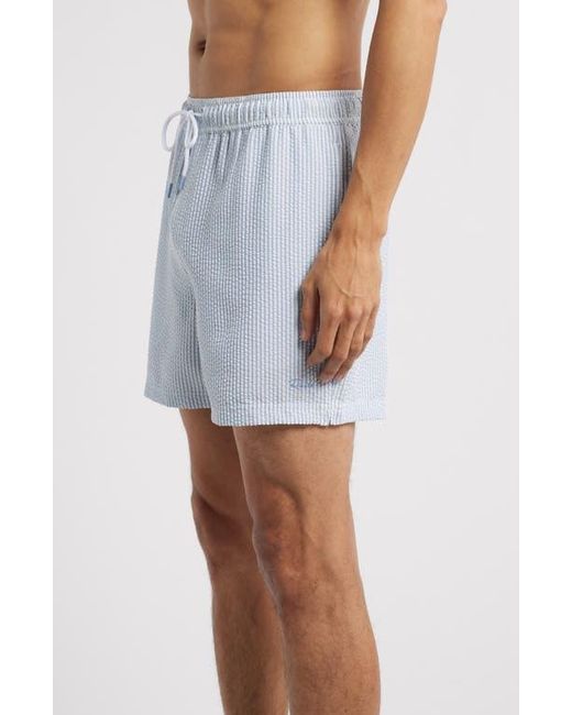 Rails Blue La Brea Iridescent Swim Trunks for men