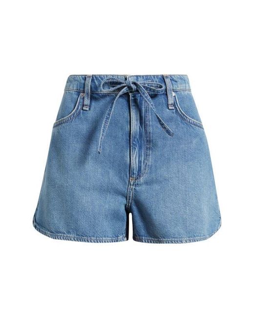 Rag & Bone Blue Featherweight Nolan Drawstring Denim Shorts