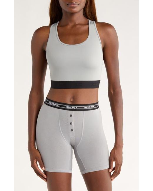 TOMBOYX Gray Racerback Compression Top
