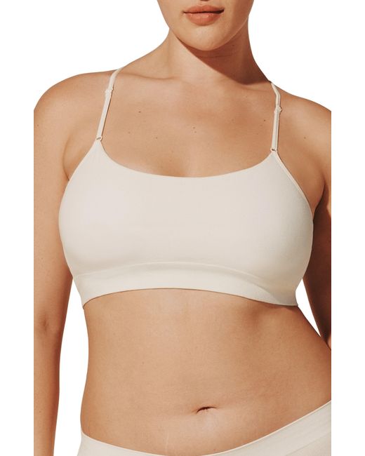 Thirdlove Brown Seamless Stretch Cotton Blend Wireless Bralette