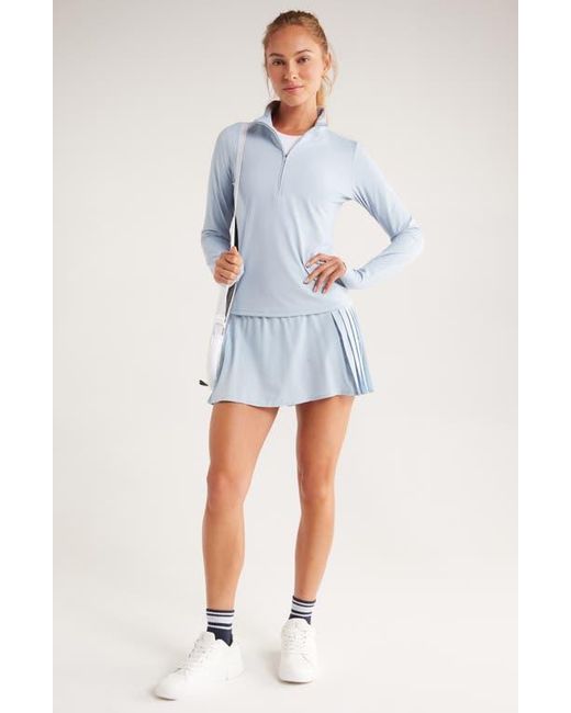 Zella Blue So Soft Actve Half Zip Pullover