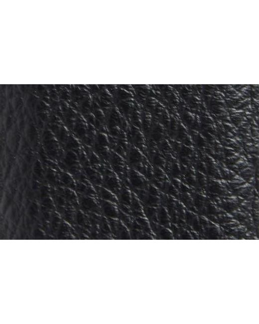 Canali Black Pebbled Calfskin Leather Belt for men