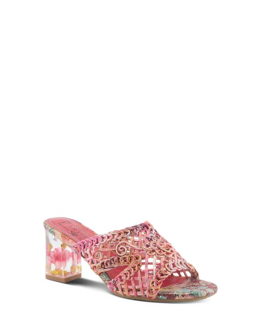 Spring Step Pink Lacyloops Sandal