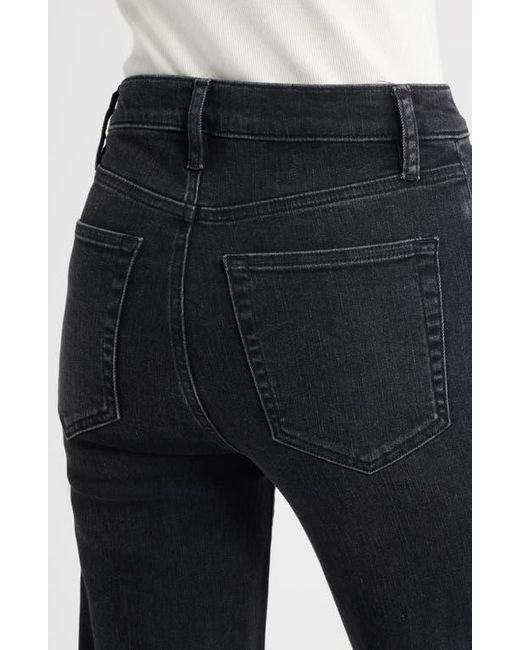 FRAME Black Pixie Le Straight Leg Jeans