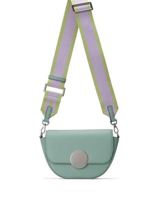 orYANY Green Lottie Leather Saddle Crossbody Bag
