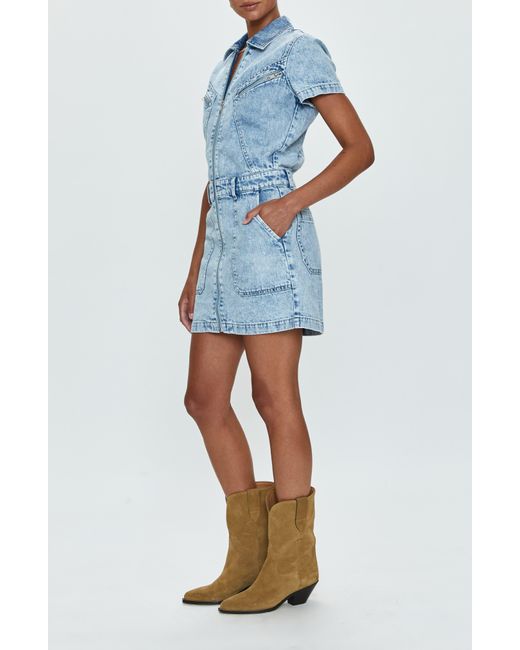 Pistola Blue Brix Short Sleeve Denim Dress