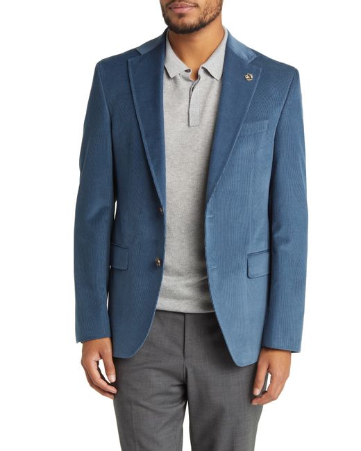 Ted Baker Blue Ralph Extra Slim Fit Stretch Cotton Corduroy Sport Coat for men