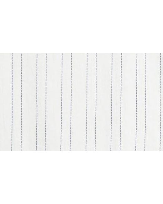 AG Jeans White Aiden Stripe Short Sleeve Button-Up Shirt for men