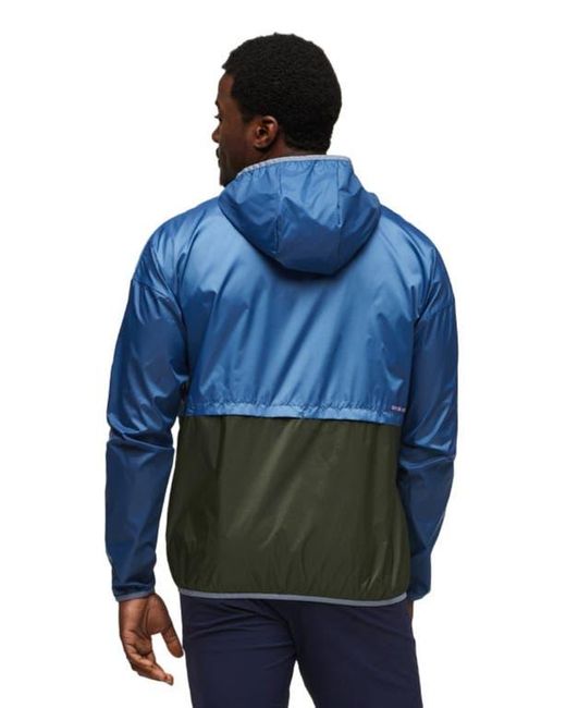 COTOPAXI Blue Teca Half-Zip Windbreaker for men