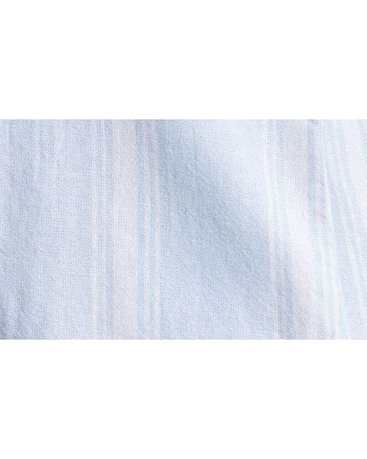 Caslon Blue Caslon(r) Stripe Linen Blend Blazer