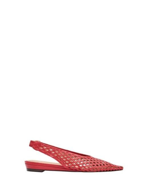 Andre Assous Red Brielle Pointed Toe Slingback Flat