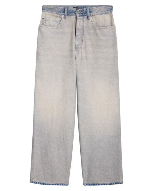 Balenciaga Gray Inside Out Nonstretch Denim baggy Jeans for men