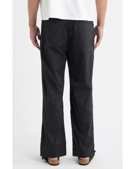 RIZORT Black Kore Drawstring Nylon Pants for men