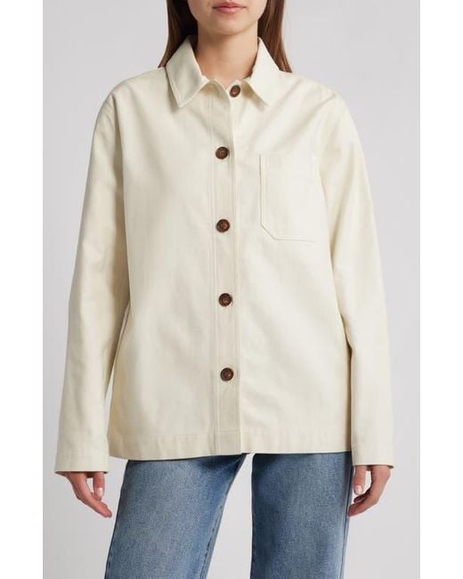 Rag & Bone White Savannah Shirt Jacket