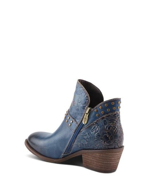 Spring Step Blue Daintylady Bootie