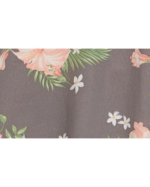 Flora Nikrooz Gray Petunia Floral Print Short Camisole Pajamas