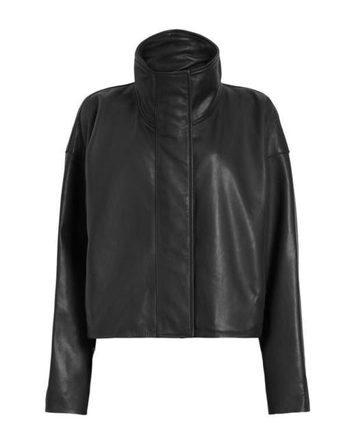 AllSaints Black Ryder Leather Jacket