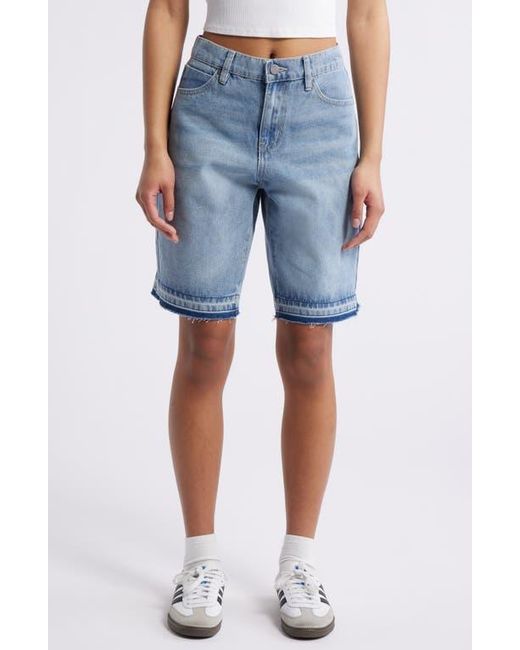 PTCL Blue Relaxed Hem Denim Bermuda Shorts