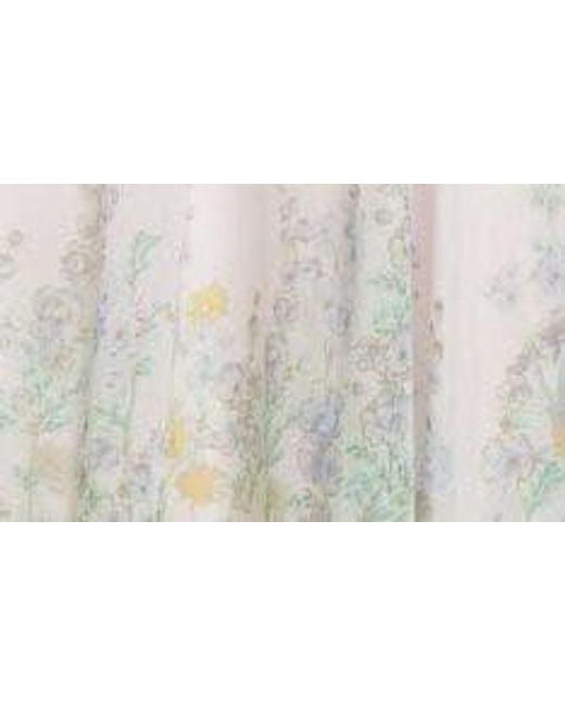 Zimmermann Multicolor Floral Ruffle Linen & Silk Gown
