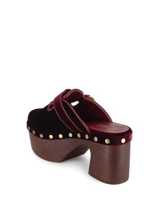 Zigi Red Macarena Platform Clog