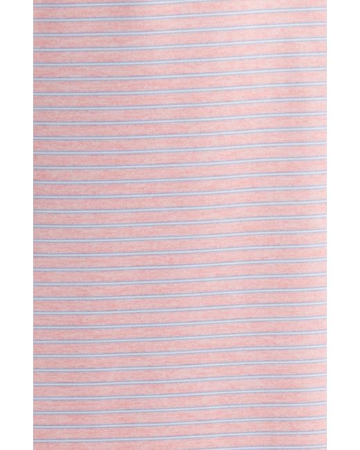 Johnnie-o Pink Michael Stripe Performance Golf Polo for men