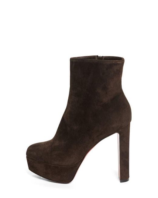 Christian Louboutin Brown Loo Platform Bootie