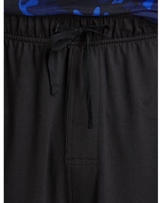 Harbor Bay by DXL Black Knit Open-Hem Pants for men