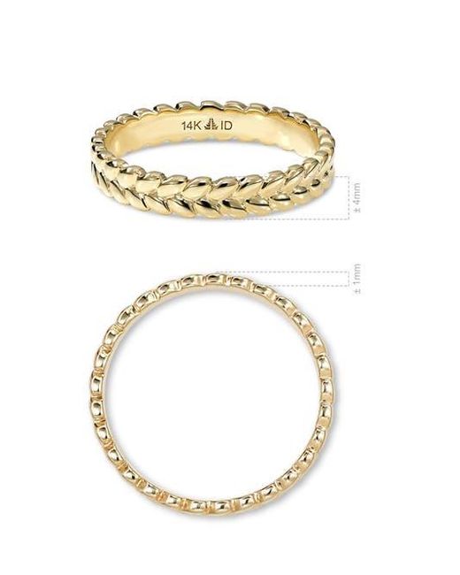 DEVATA Metallic Wheat Ring