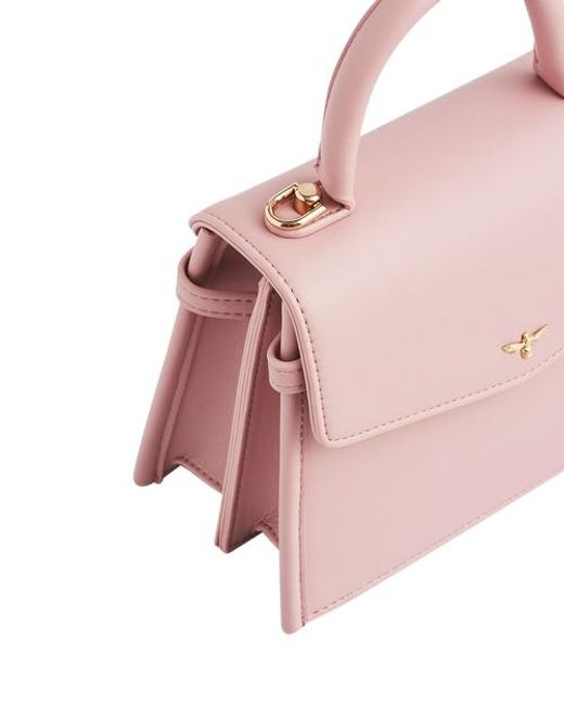 Fable England Pink Small Structured Tote Bag