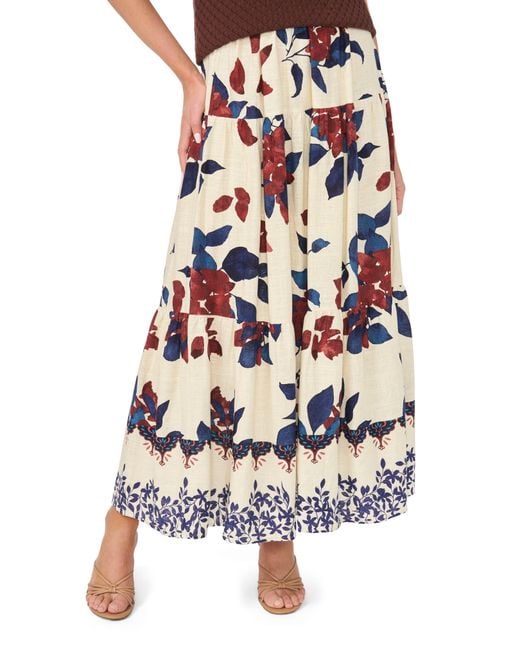 Halogen® White Tiered Maxi Skirt