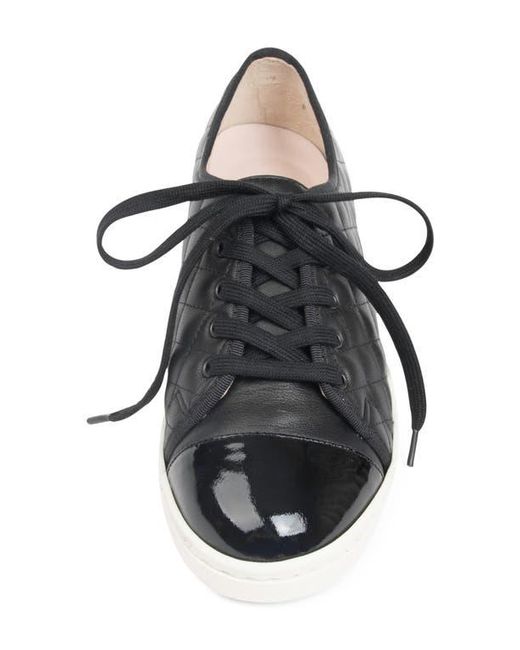 Paul Mayer Black Samba Cap Toe Sneaker