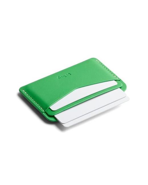 Bellroy Green Leather Rfid Card Case