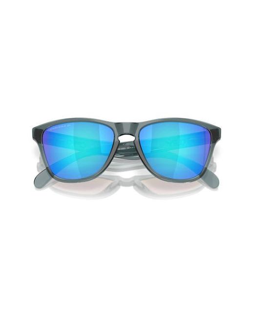 Oakley Blue 53Mm Prizm Polarized Round Sunglasses for men