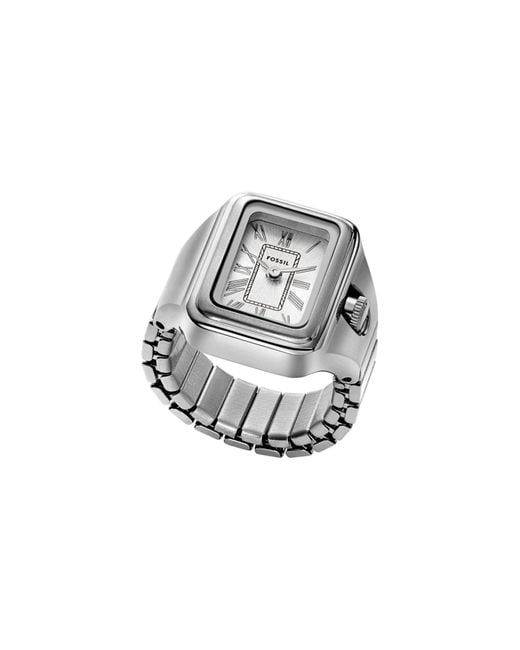Fossil Metallic Raquel Watch Ring, 14Mm