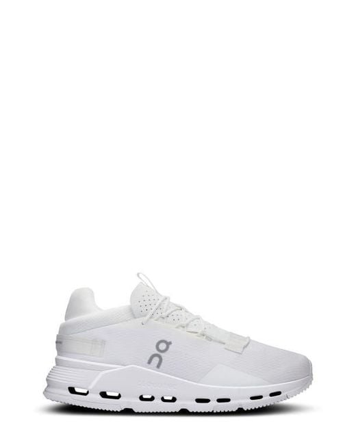 On Shoes White Cloudnova 2 Training Sneaker for men