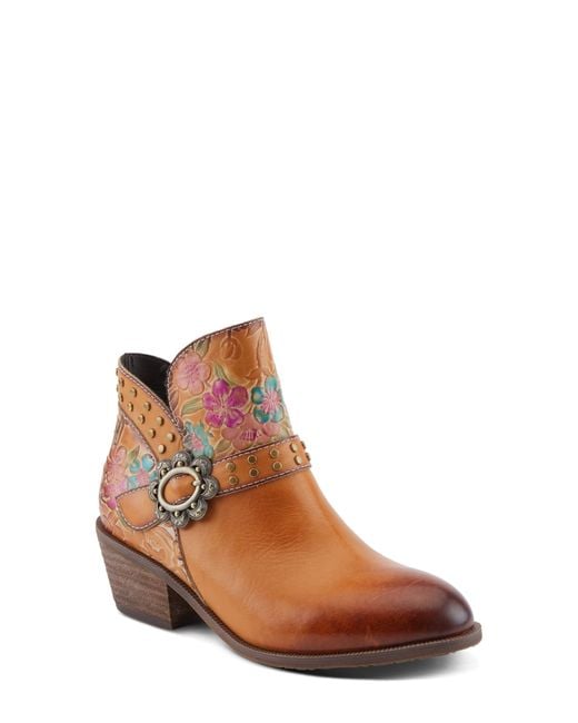 Spring Step Brown Daintylady Bootie