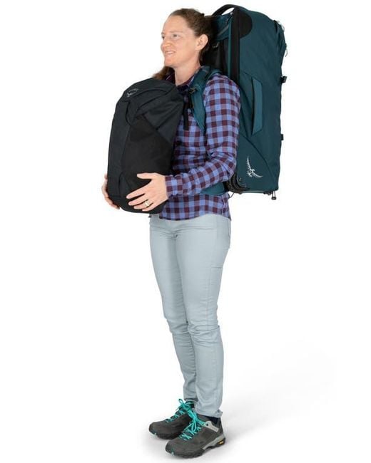 Osprey Fairview 65-Liter Wheeled Travel Backpack in Blue | Lyst