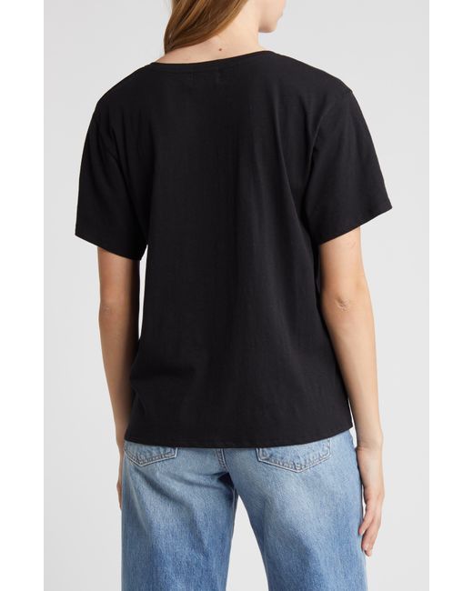 Nation Ltd Black Phoenix Oversize Cotton & Linen T-shirt