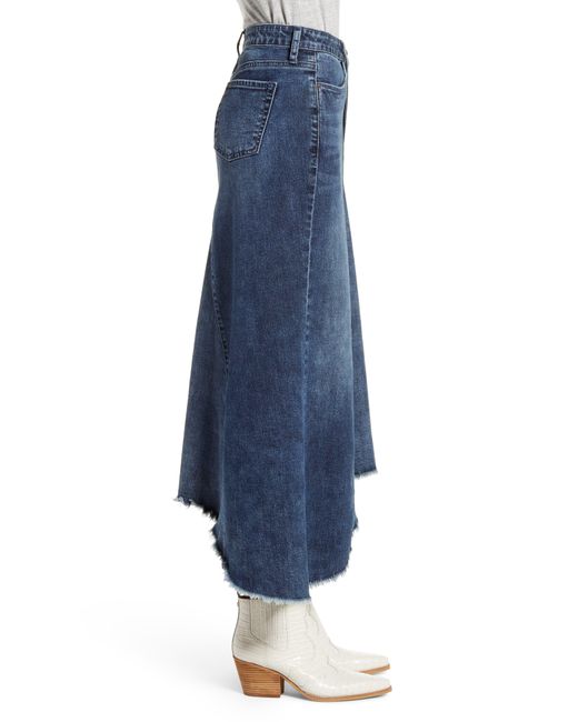 Wash Lab Denim Blue Long Jean Skirt