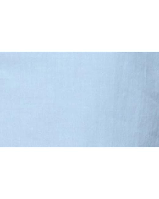 Edikted Blue Dorothea Split Front Cotton Top